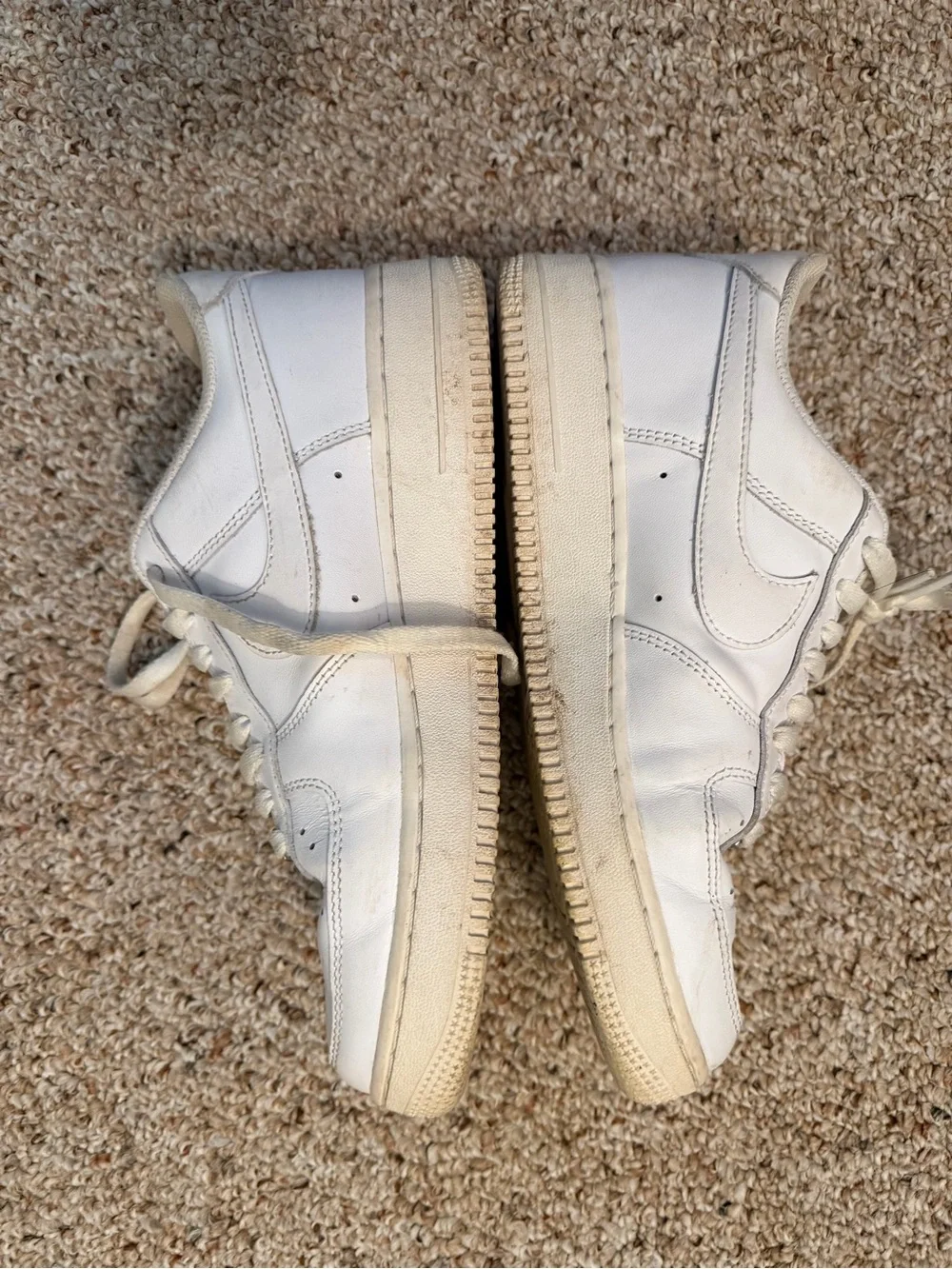 Nike Women's White Air Force 1 Leather Sneakers